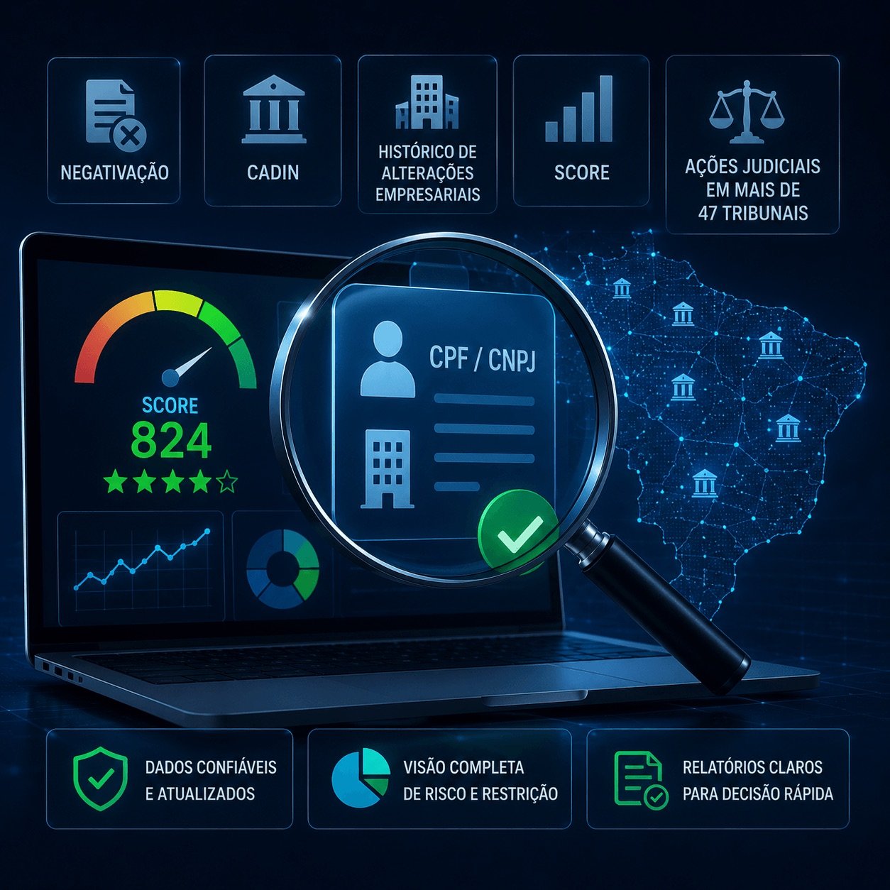 Análise de crédito com consultas completas