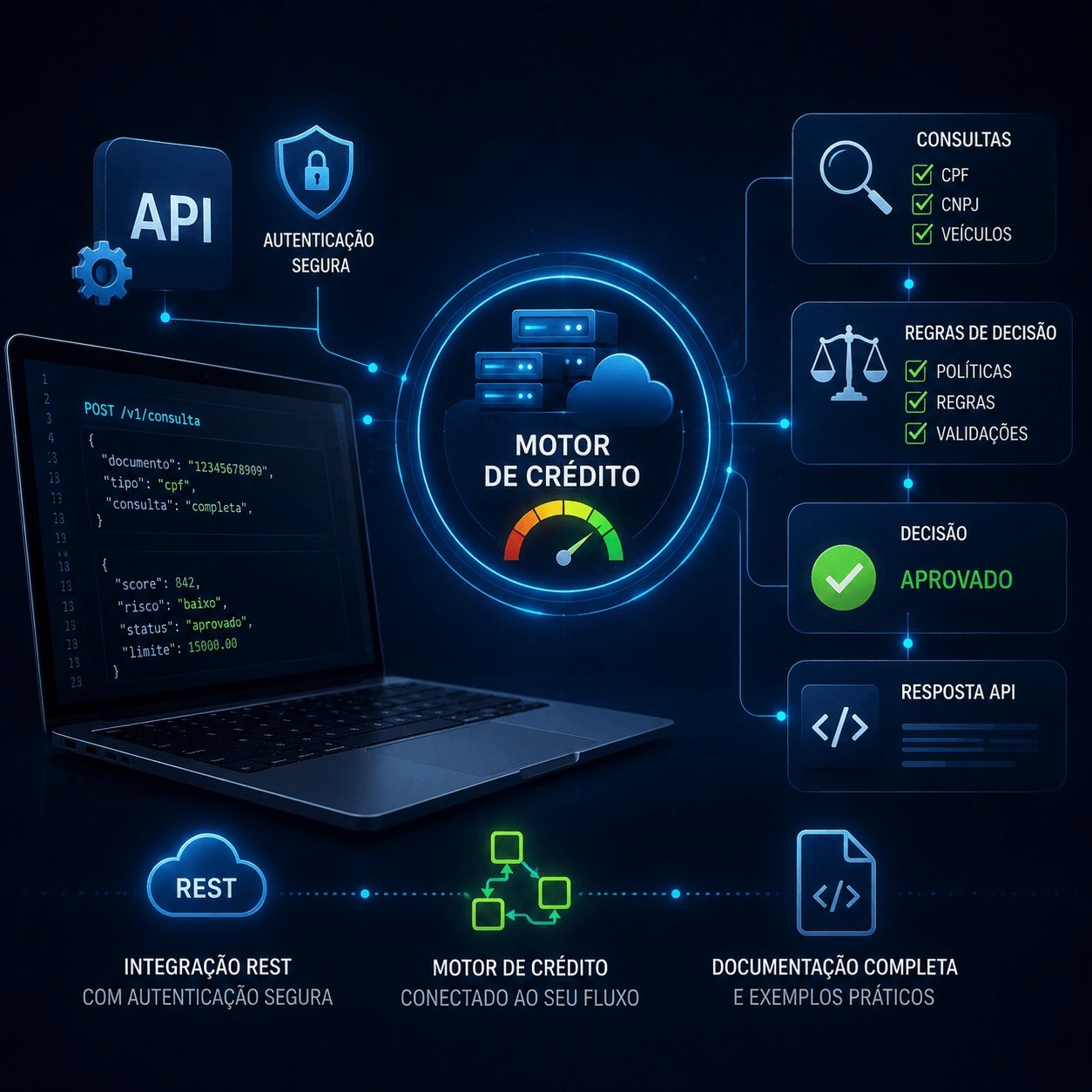 Motor de crédito e integração via API
